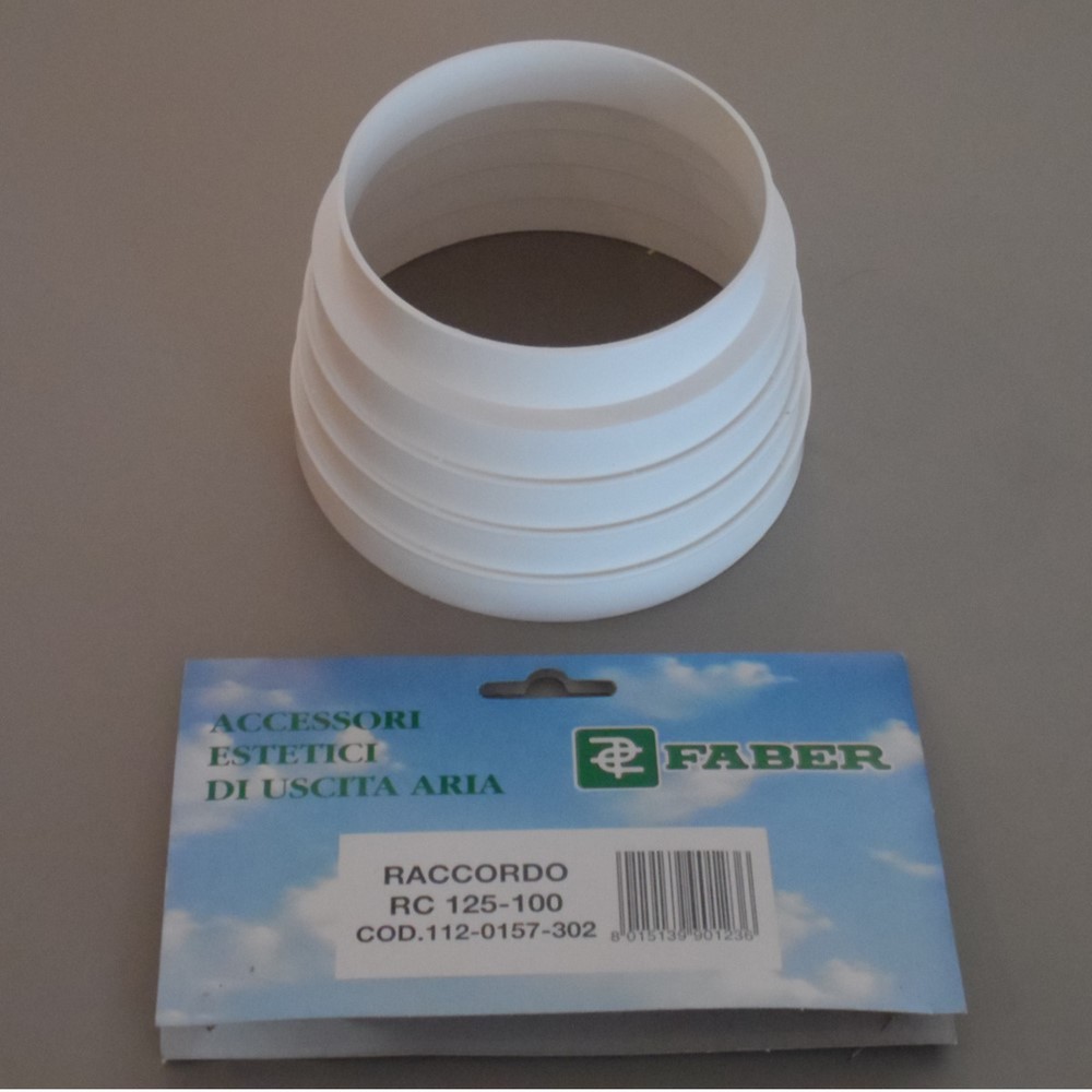 Riduzione piramide da 125 a 100 x tubo cappa Faber